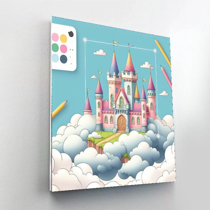 Dreamy Castle In The Clouds Paint By Number