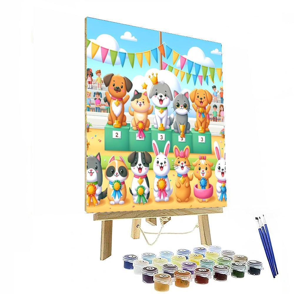 Colorful Pet Show Paint By Numbers Kits