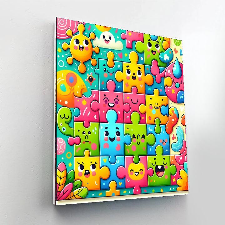 Joyful Jigsaw Numbered Painting Kits