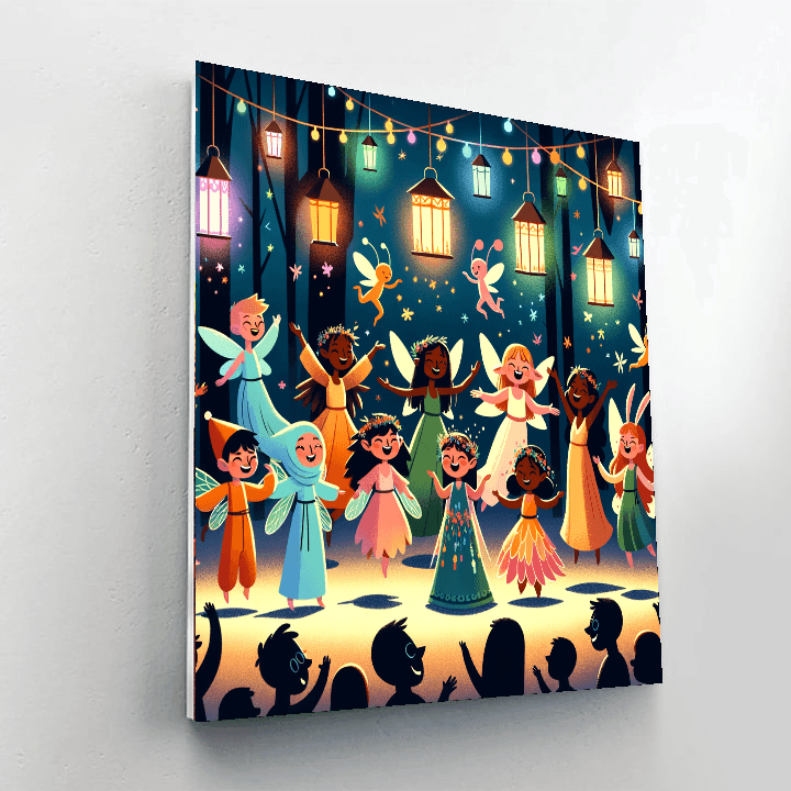 Forest Fairy Celebration Painting By Numbers Kit