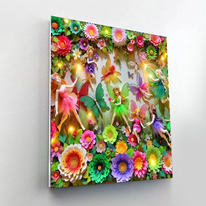 Dazzling Fairy Garden DIY Paint By Numbers