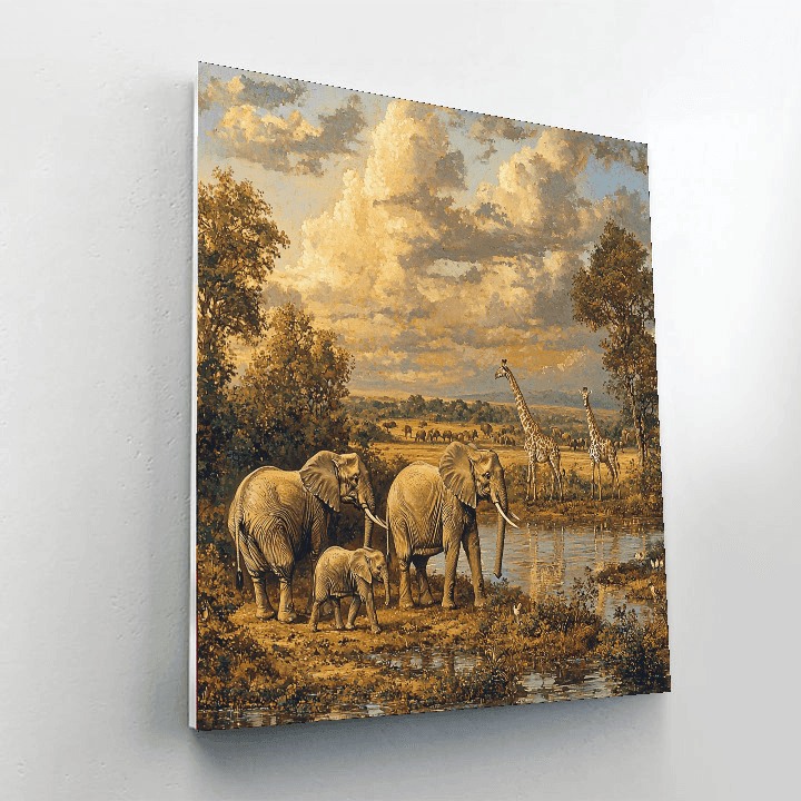 John Constable Inspired Wild Savannah  Paint By Numbers Kits
