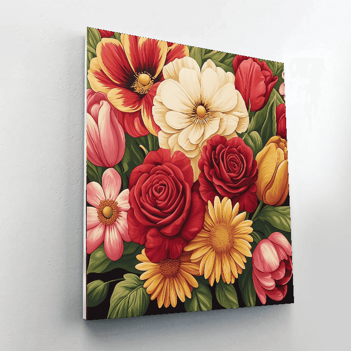 O'Keeffe Inspired Radiant Blooms - DIY Painting By Numbers Kit
