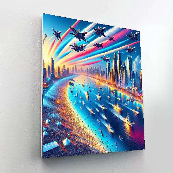 Chicago Air And Water Show Number Painting