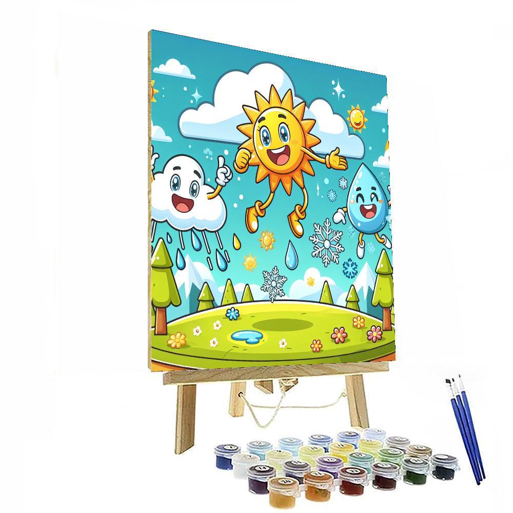 Whimsical Weather Adventures Paint By Color