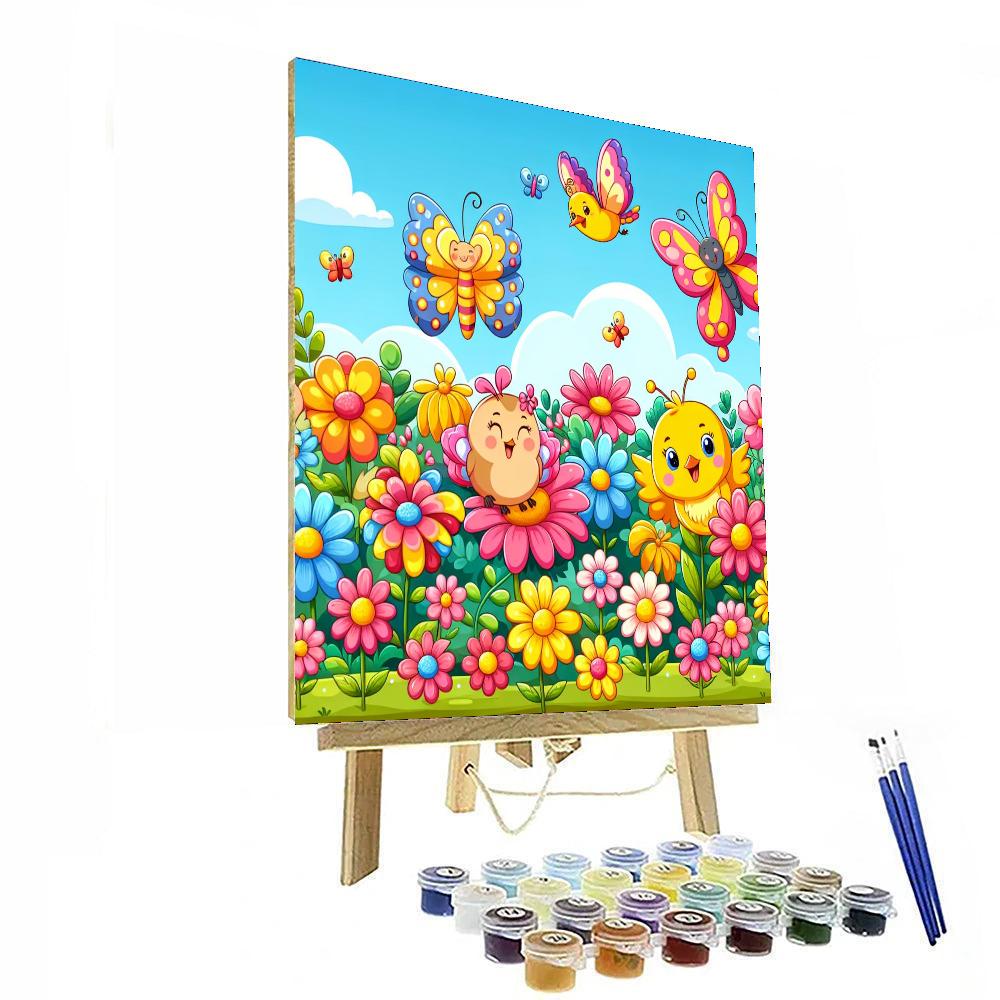 Glittering Gardens Painting Number Kit