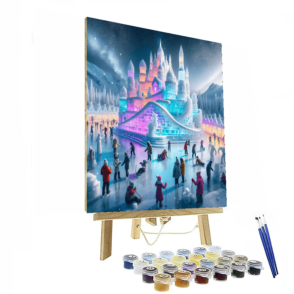 Snow And Ice Festival Paint By Color