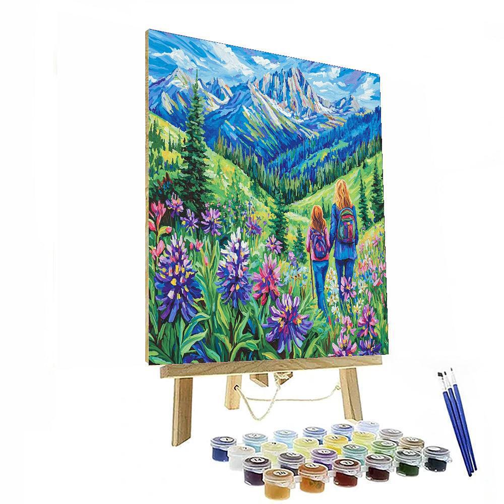 Mountain Morning Harmony Number Painting