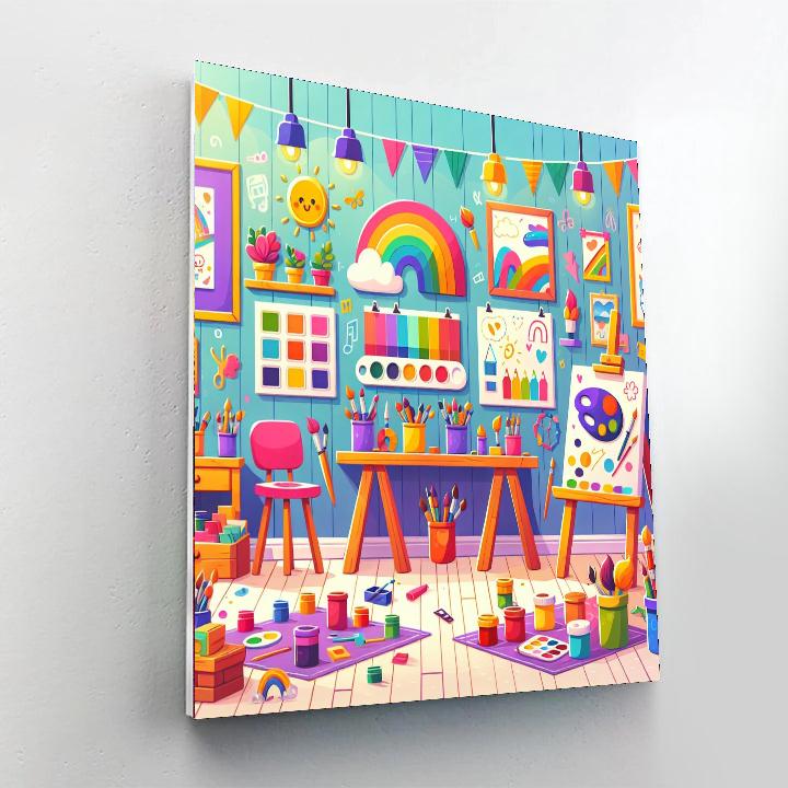 Colorful Art Studio Paint By Color