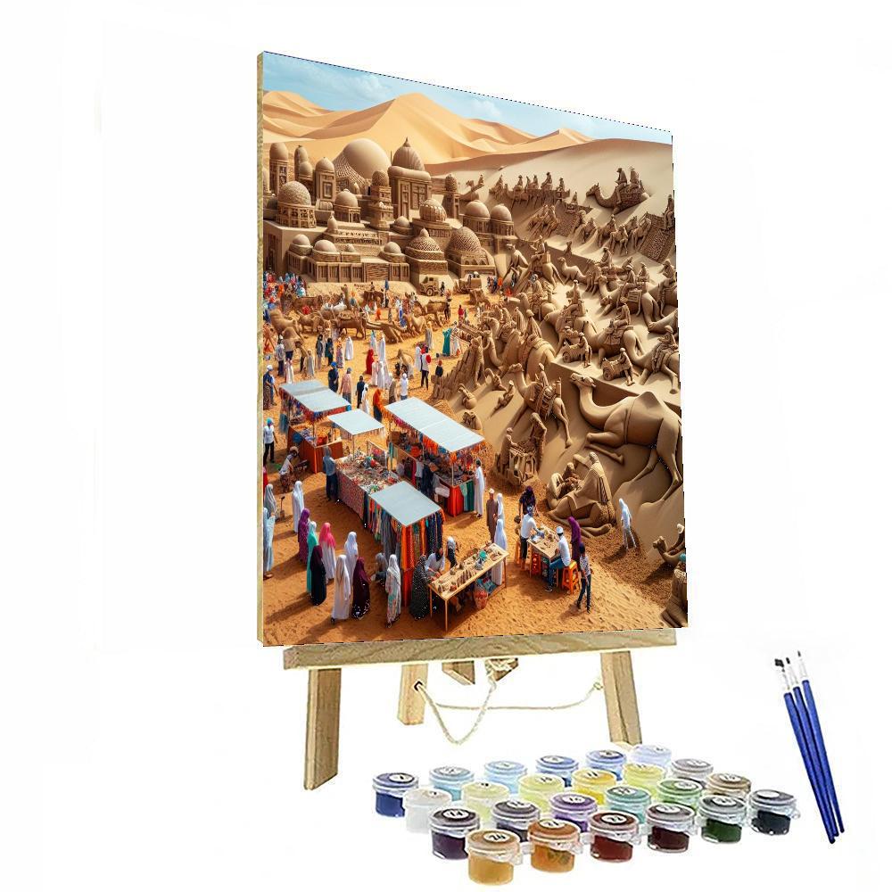 Tottori Sand Dunes Conan Festival Paint By Color