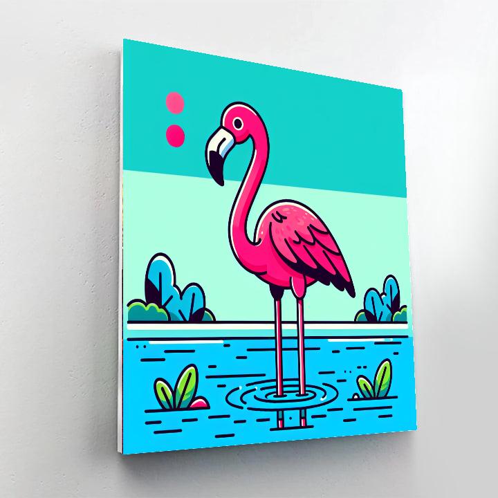 Flamboyant Flamingo Paint By Number