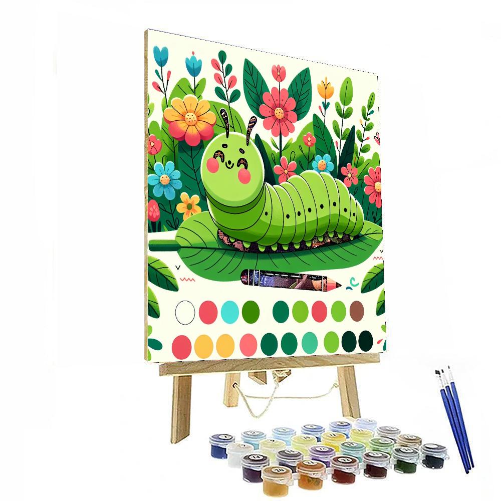 Cuddle Bug Caterpillar Numbered Painting Kits