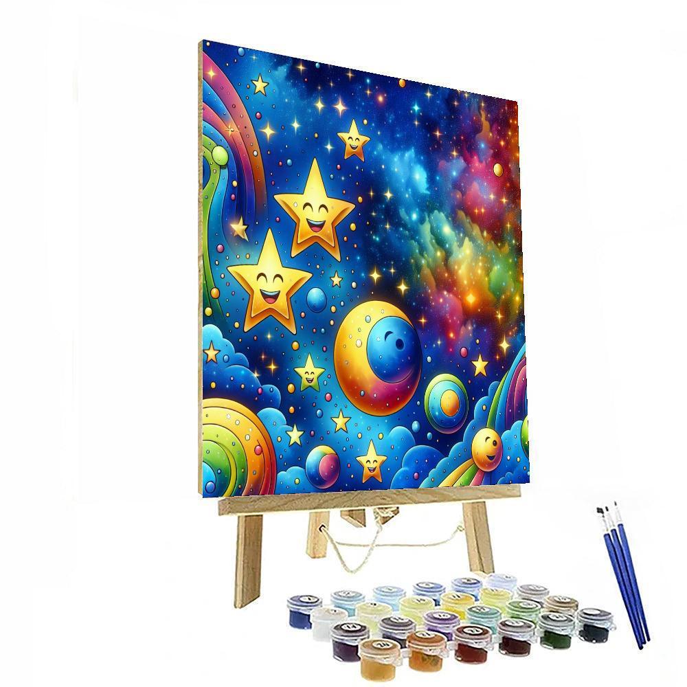 Celestial Dreams For Kids Numbered Painting Kits