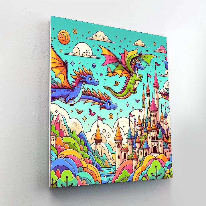 Dazzling Dragon Kingdom Paint By Number