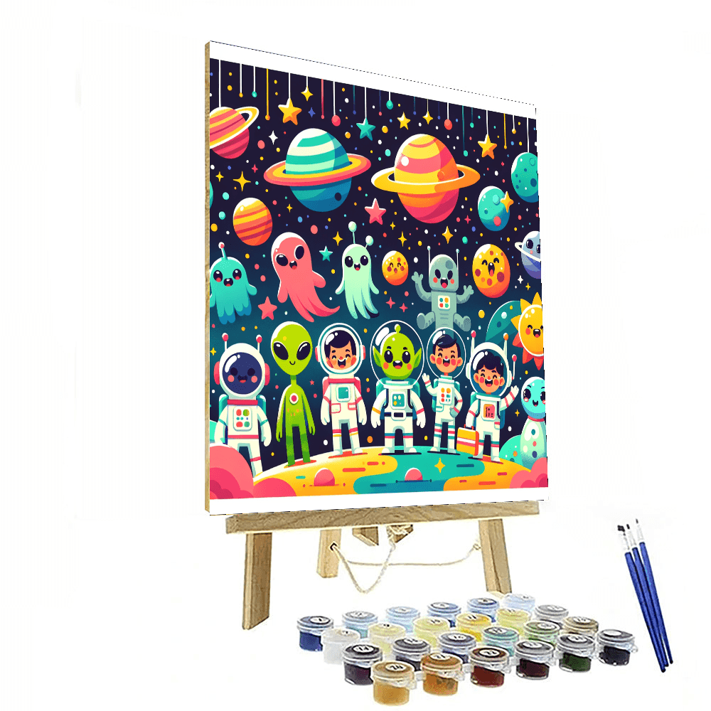 Colorful Space Odyssey DIY Paint By Numbers
