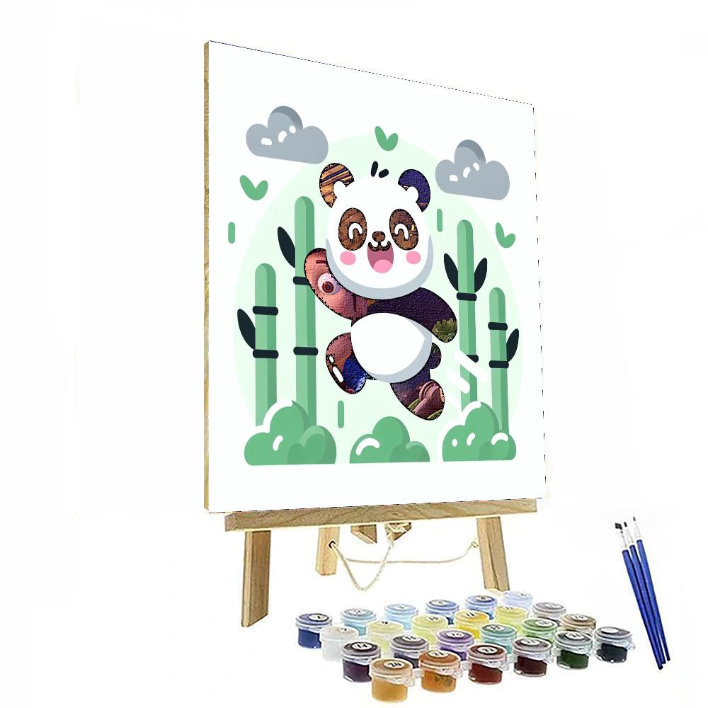 Bouncy Panda Painting By Numbers Kit