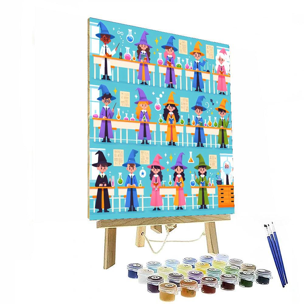 Wizard's Enchantment School DIY Paint By Numbers