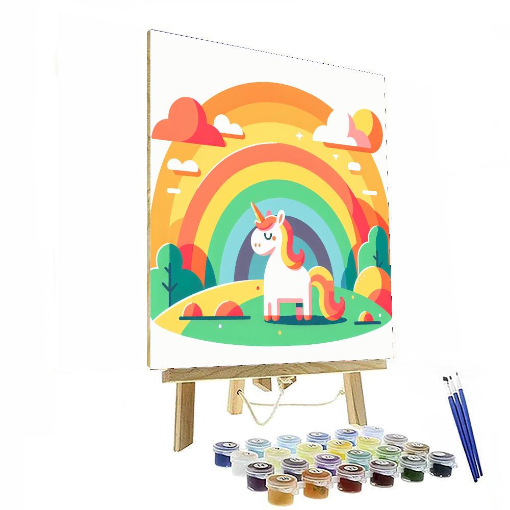 Rainbow Unicorn Utopia Painting Number Kit