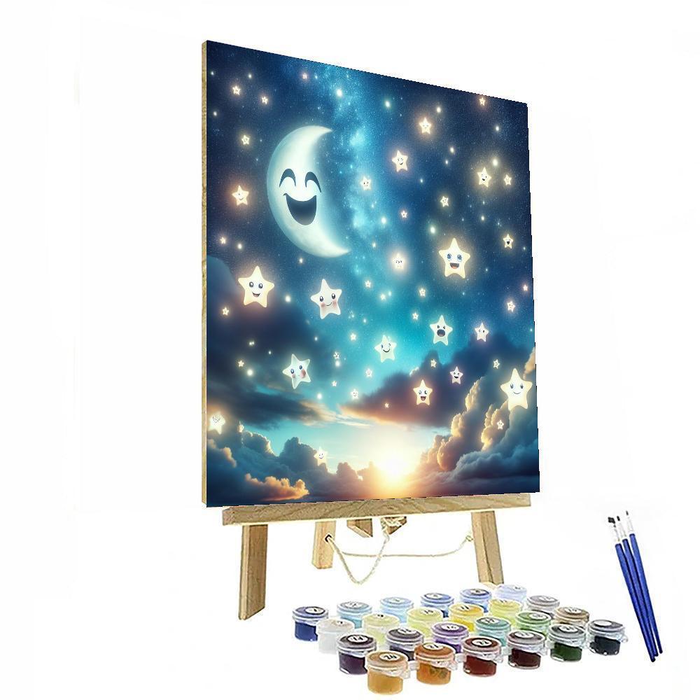 Enchanted Night For Young Dreamers Painting By Numbers Kit