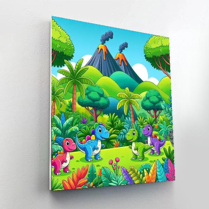 Dino Jungle Safari Numbered Painting Kits