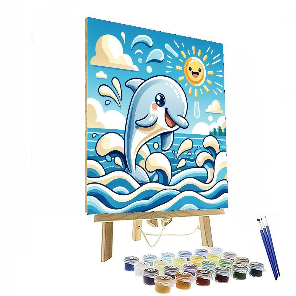 Fun-loving Dolphin Paint By Numbers Kits
