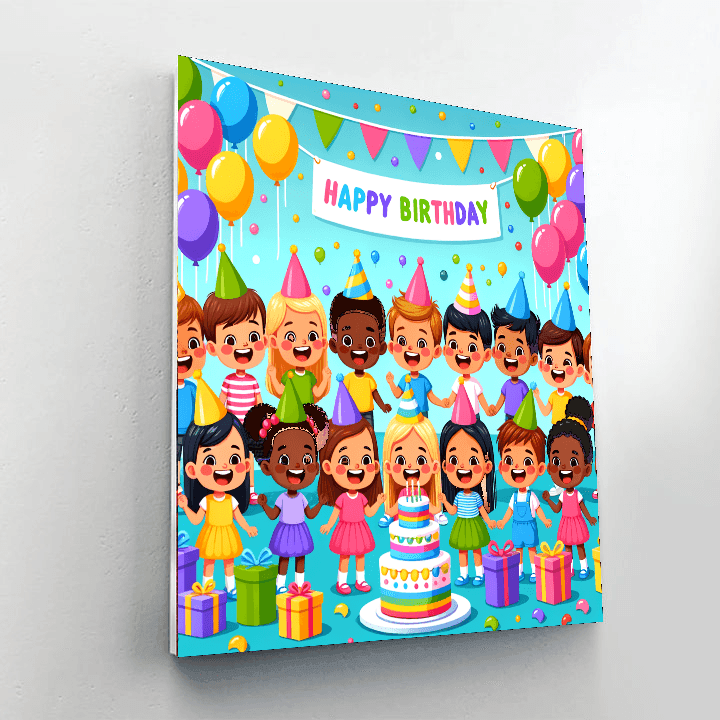 Festive Birthday Bash Paint By Number