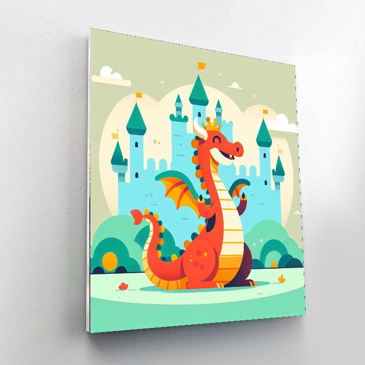 Castle Guard Dragon DIY Paint By Numbers