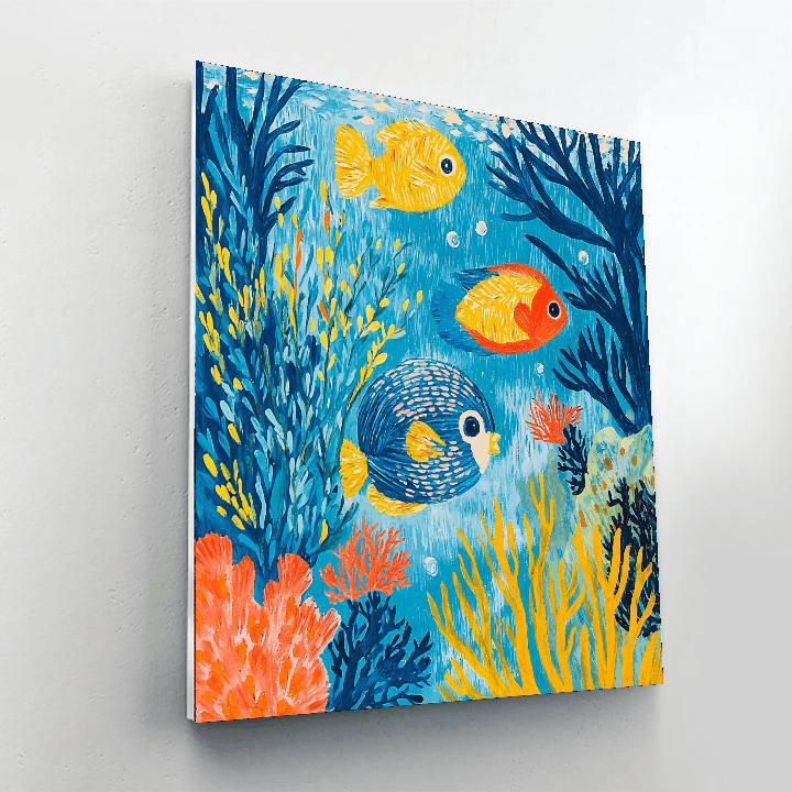 Henri Matisse Inspired Under The Sea  Paint By Numbers Art