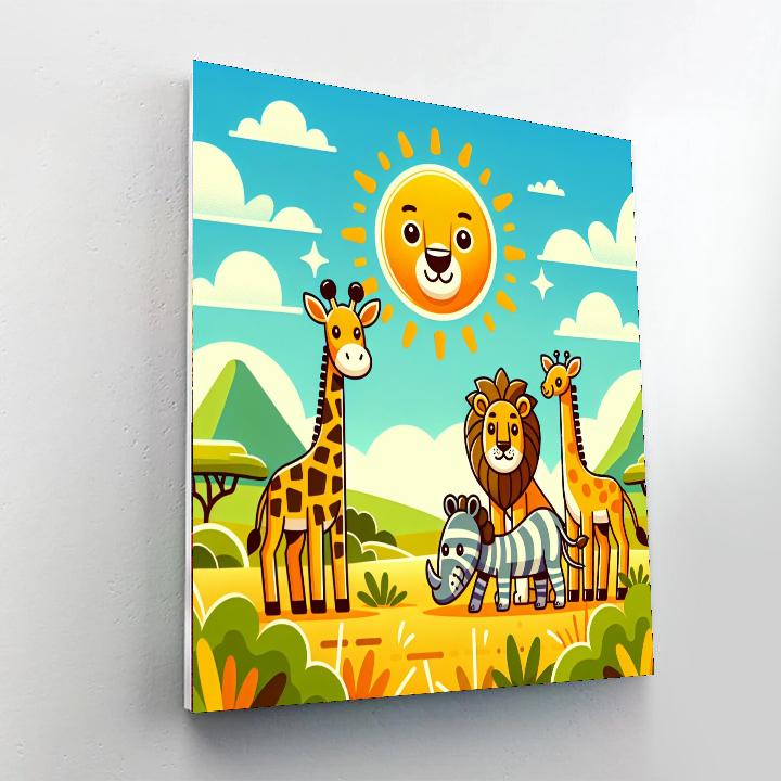 Safari Dreams Paint By Numbers Art