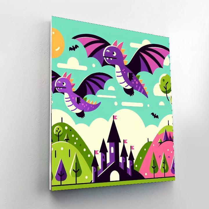 Dreamy Dragons Paint By Numbers Art