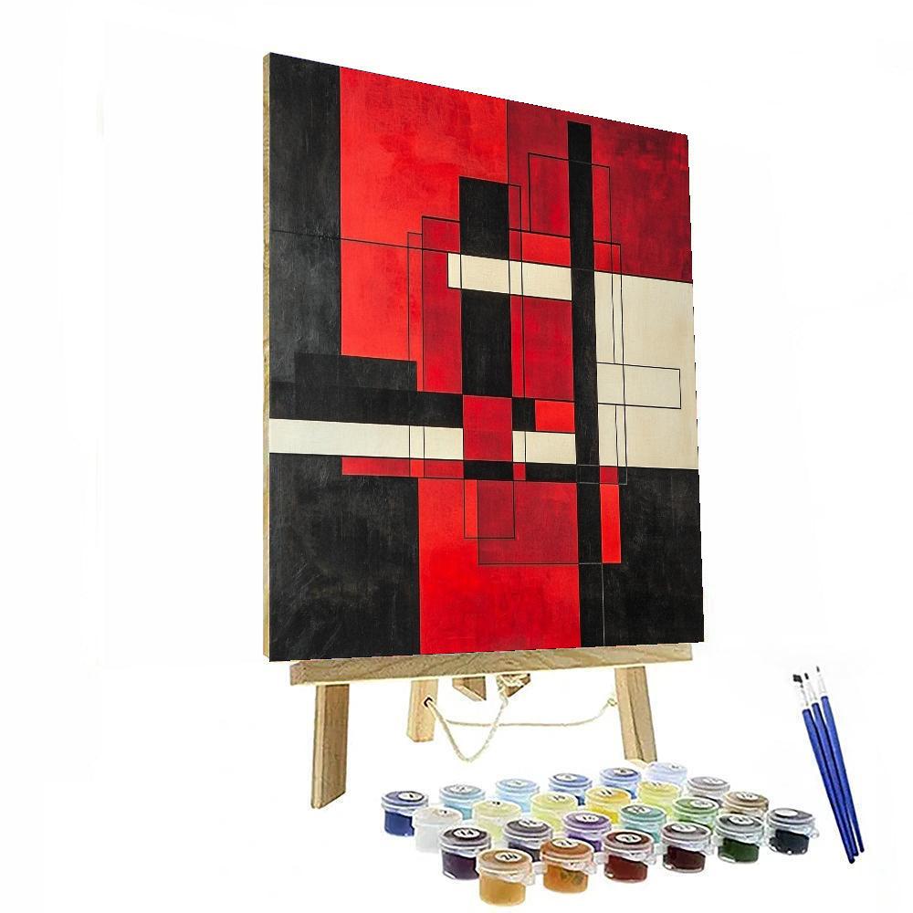 Kazimir Malevich Inspired Dynamic Balance  Paint By Numbers