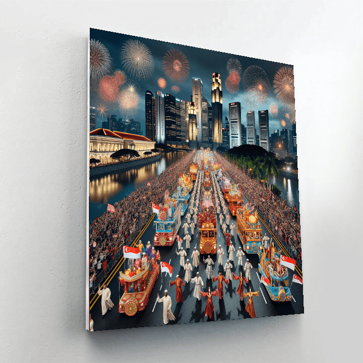 Singapore National Day - Singapore Paint By Numbers