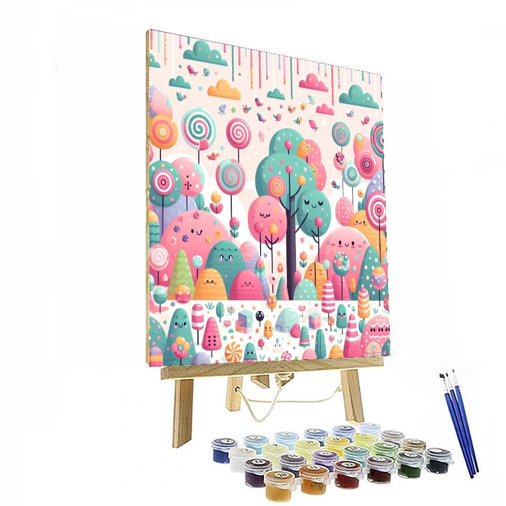 Fantastic Candy Land Number Painting