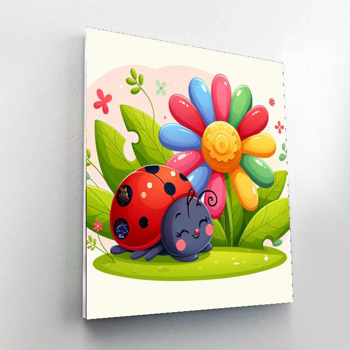 Adventurous Ladybug DIY Paint By Numbers