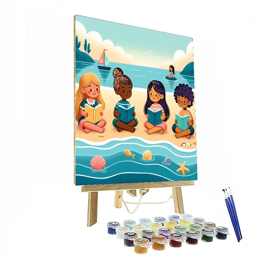 Serene Seaside Storytime Numbered Painting Kits