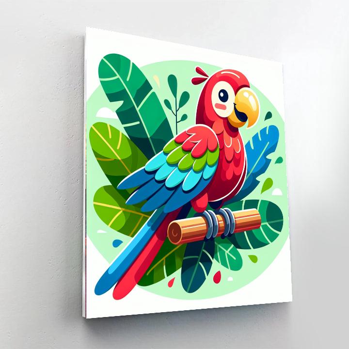 Sunny Days With A Parrot Paint By Numbers Kits