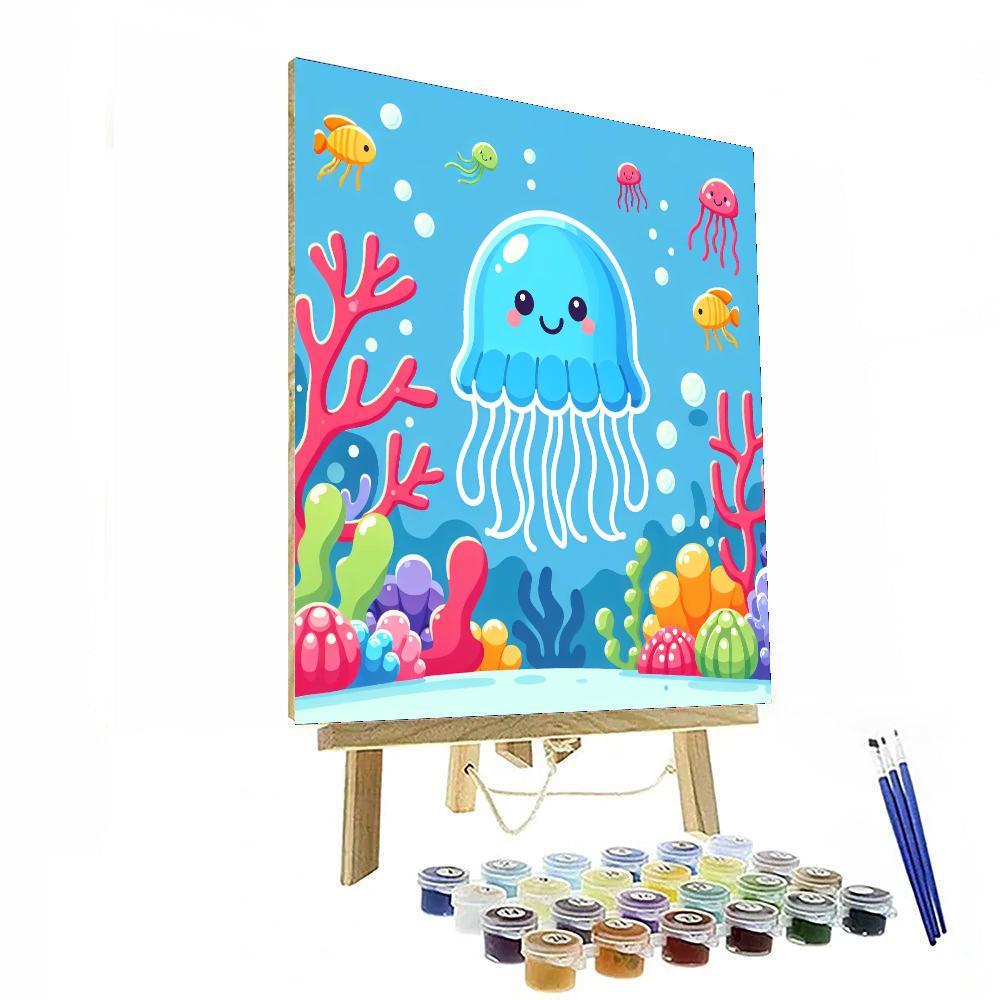 Jolly Jellyfish Adventure Numbered Painting Kits