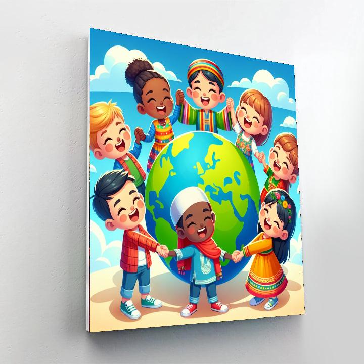 Celebrating Diversity Number Painting