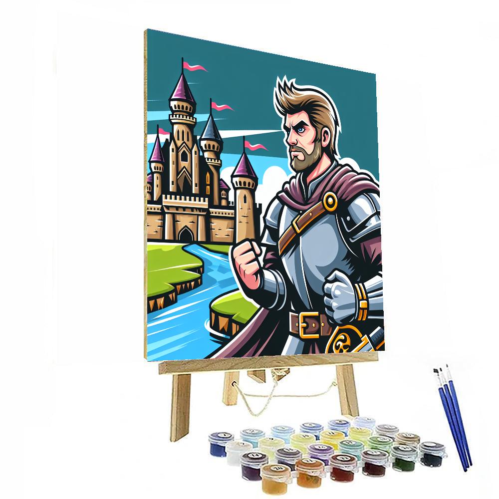 Knight's Courageous Castle Quest Number Painting