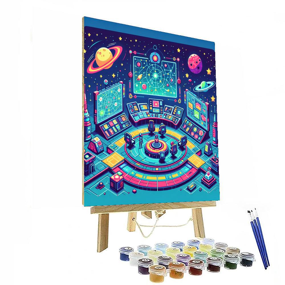 Intergalactic Mission Base Painting Number Kit