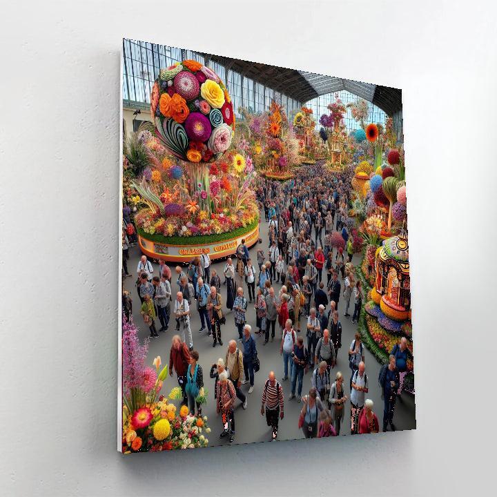 International Flower Festival Painting Number Kit