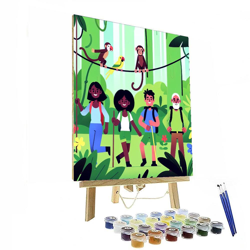 Rainforest Canopy Expedition DIY Paint By Numbers