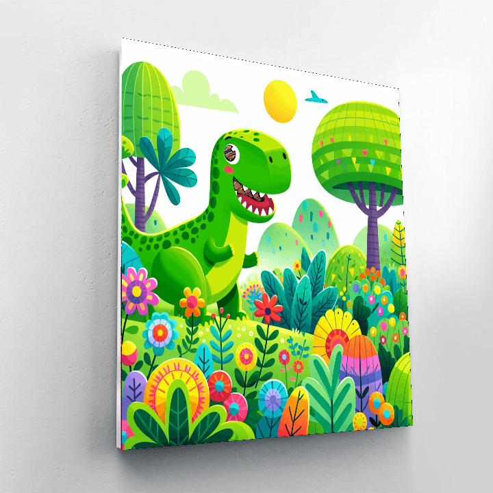 Dandy Dinosaur Paint By Numbers