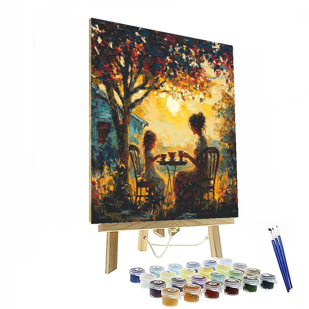 Evening Tea With Mom Painting By Numbers Kit