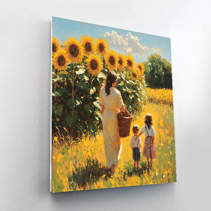 Forever Sunflower Fields Paint By Number