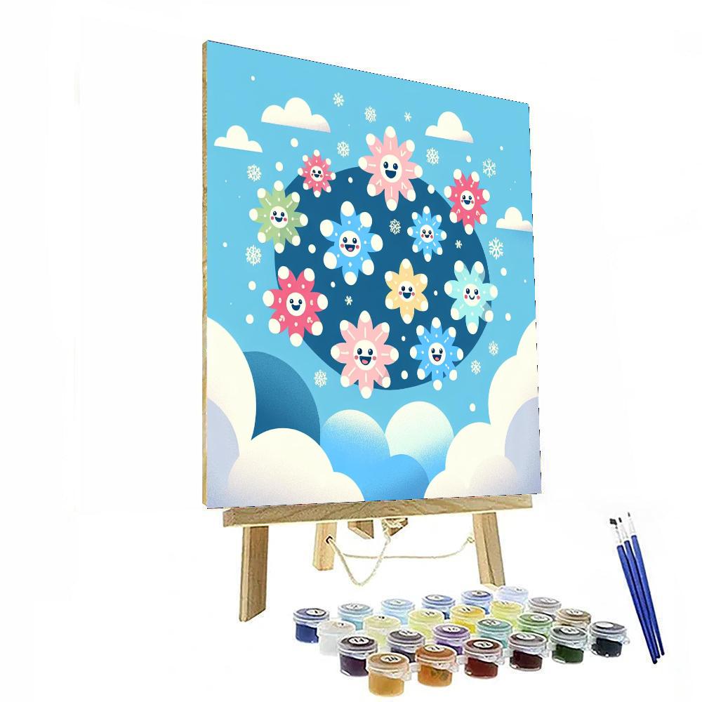 Snowflake Symphony Numbered Painting Kits
