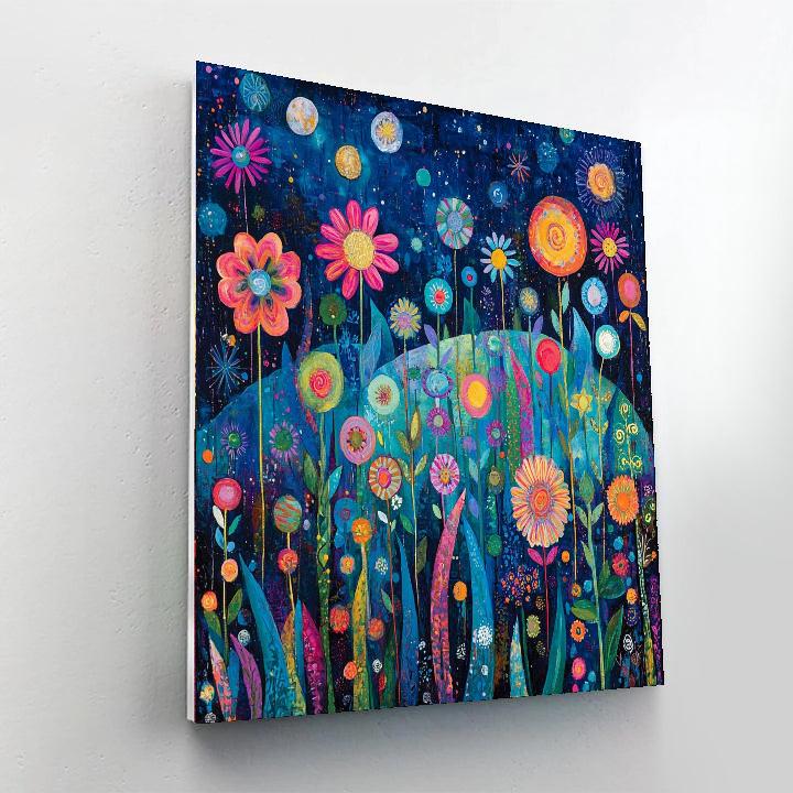 Paul Klee Inspired Dreamscape Meadow  Number Painting