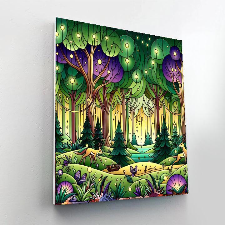 Fairytale Forest Glade Painting By Numbers Kit