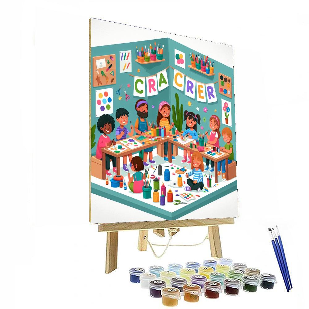 Creative Crafting Corner Number Painting