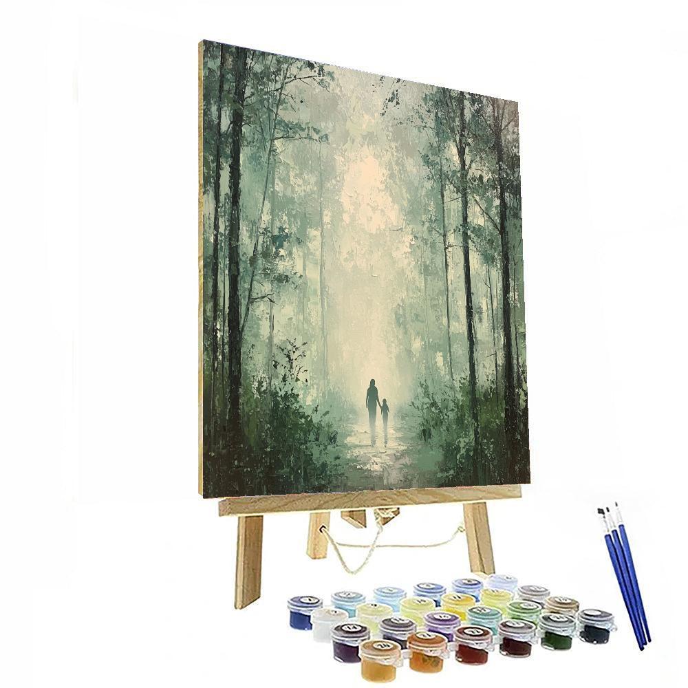 Misty Morning Promenade Paint By Number